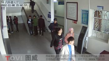 100萬像素-高清網絡攝像機樓梯口監控錄像效果演示
